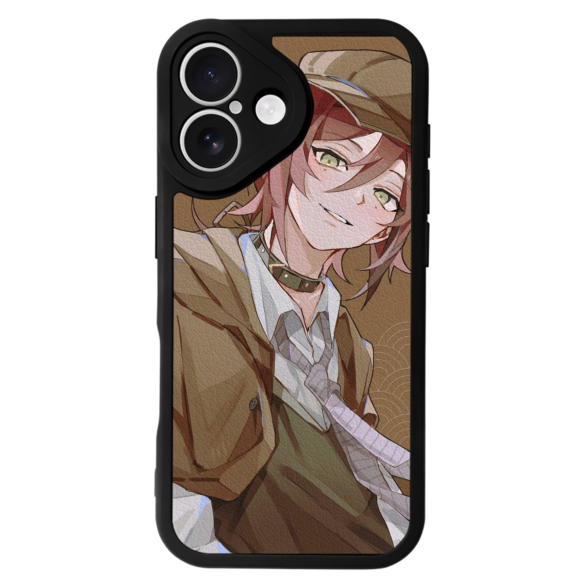 （画像用） 文豪ストレイドッグス Bungo Stray Dogs 【iPhone 16シリーズ対応】シリコンスマホケース（レザー調） 材質：シリコン